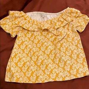 Marigold off the shoulder top